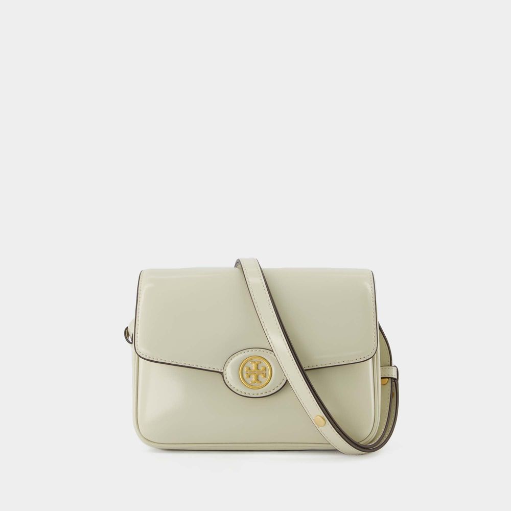 Tory Burch Robinson Hobo Bag -  -  Shea Butter - Leather In White