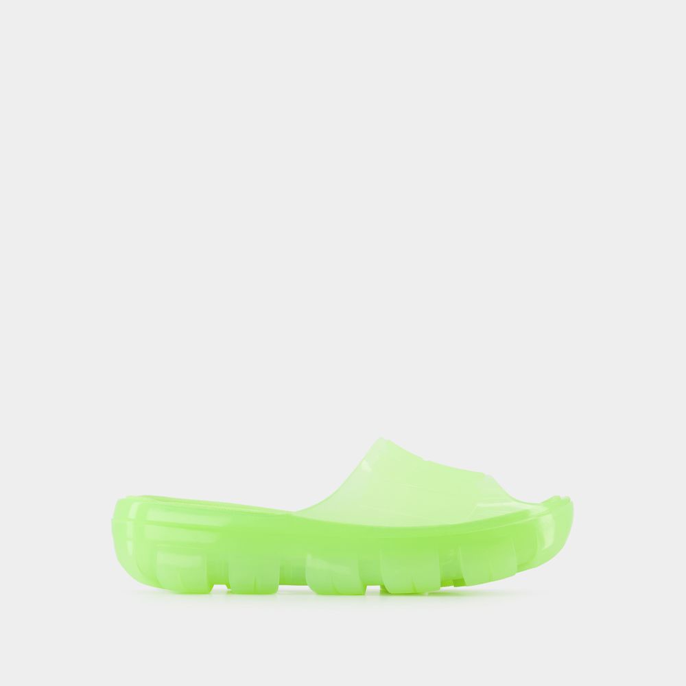 Ugg 30mm Jella Pvc Slides In Green