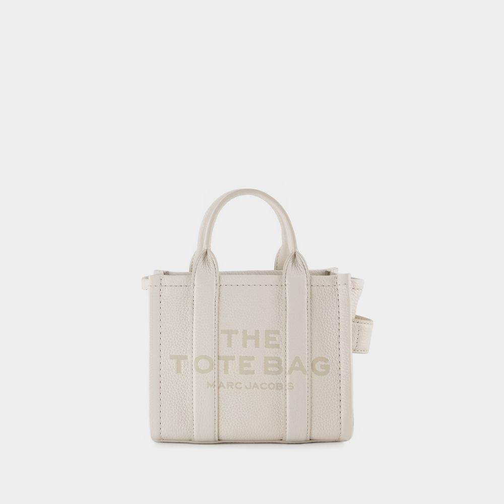 Marc Jacobs The Micro Tote -  - Leather - Silver