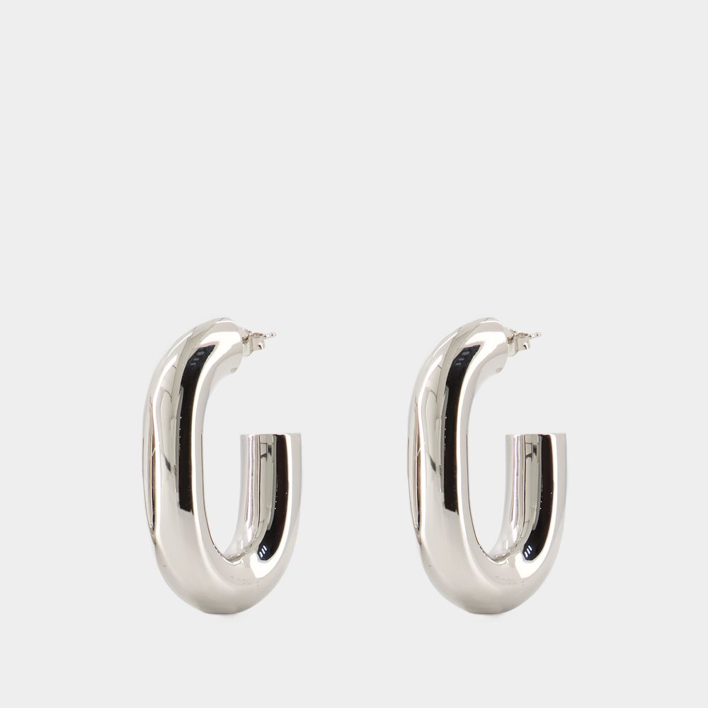 Rabanne Xl Link Earrings - Paco  - Brass - Silver