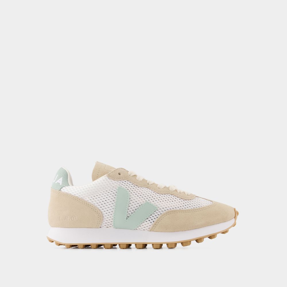 Shop Veja Rio Branco Light Sneakers -  - Lunar Matcha - Aircell In Multicoloured