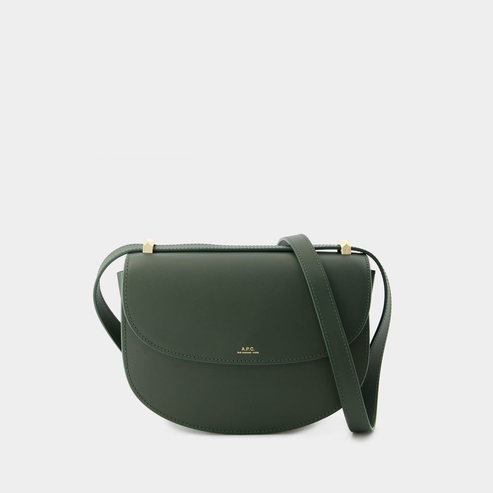 APC GENEVE CROSSBODY - A.P.C. - LEATHER - FOREST GREEN