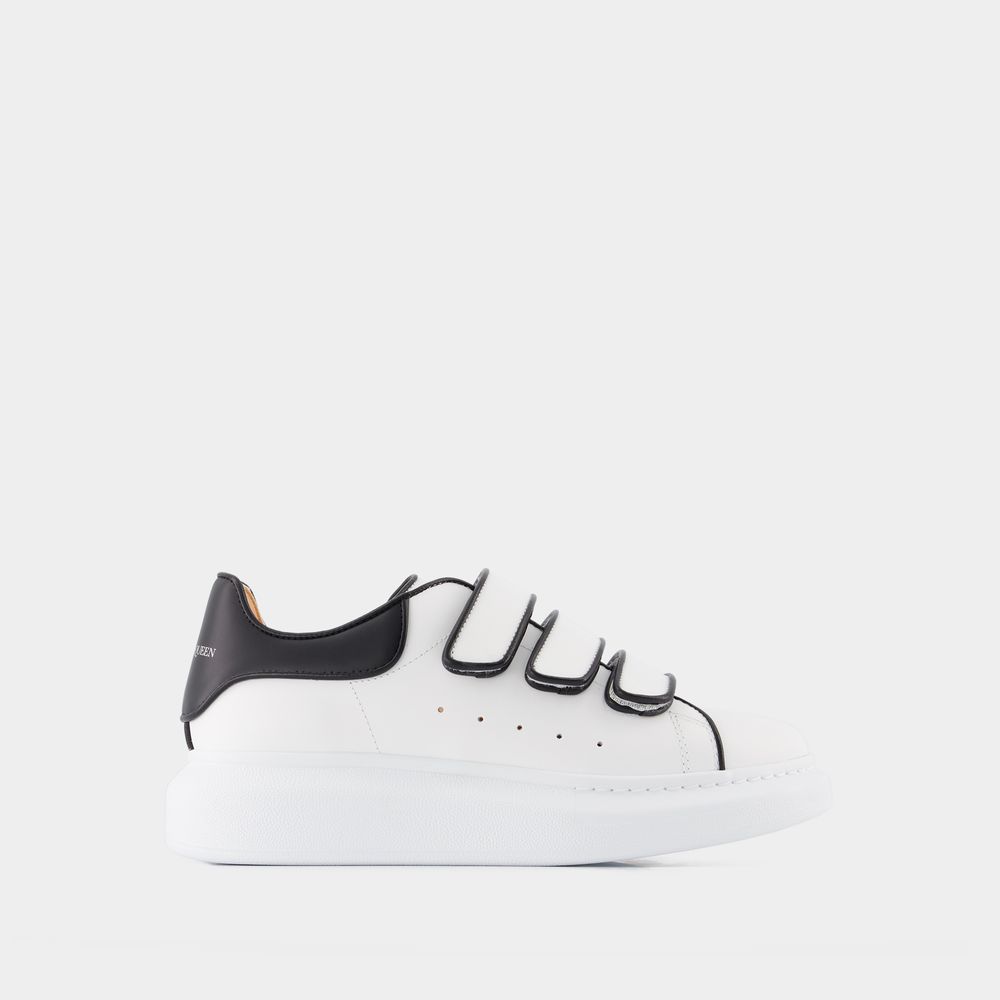 Alexander McQueen black Leather Oversized Sneakers