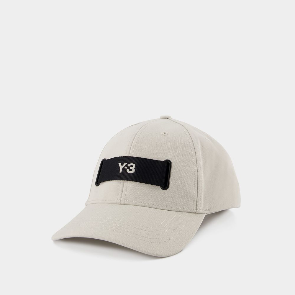 Y-3 WEBBING CAP - Y-3 - SYNTHETIC - BEIGE