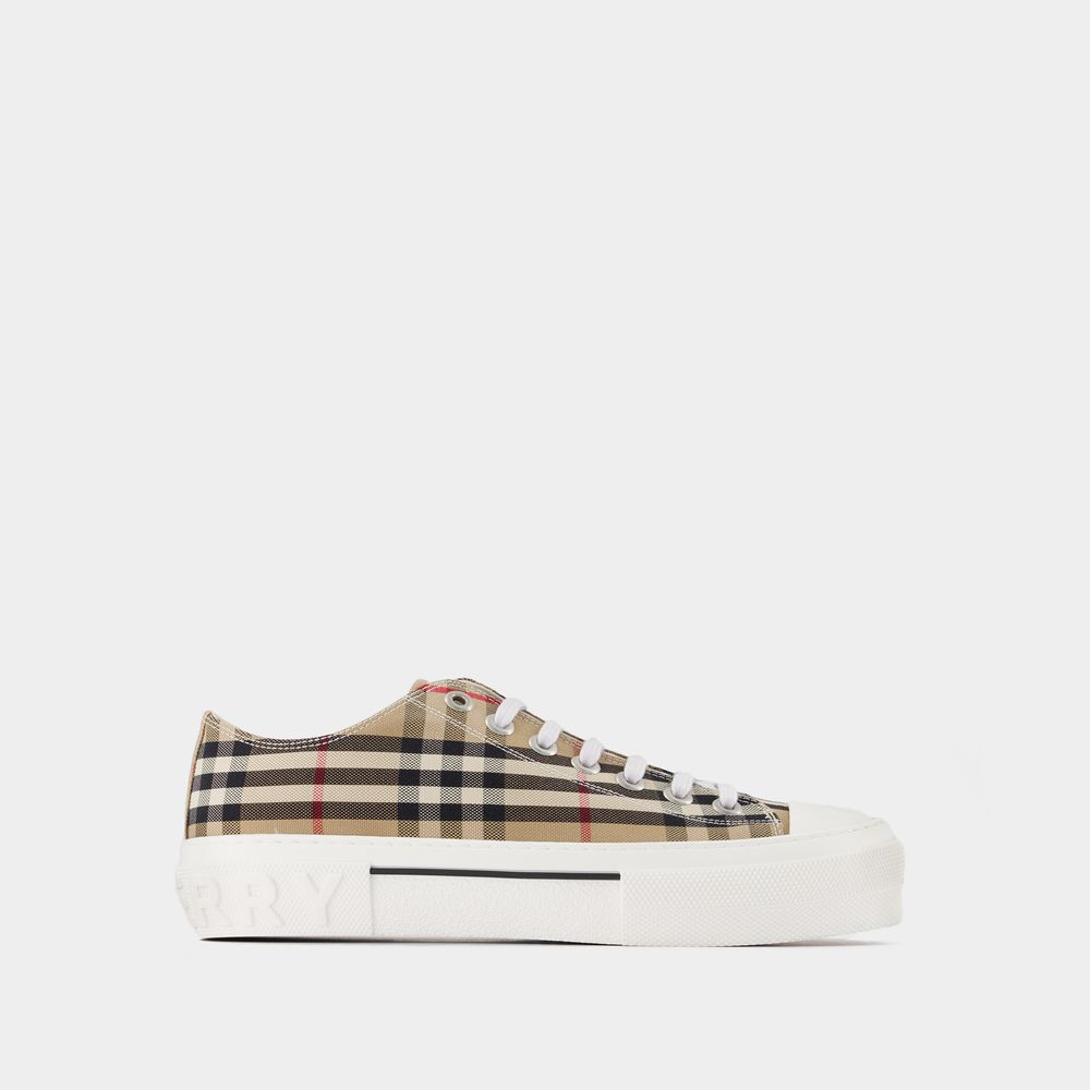 sneakers-jack-aus-beige-check-canvas
