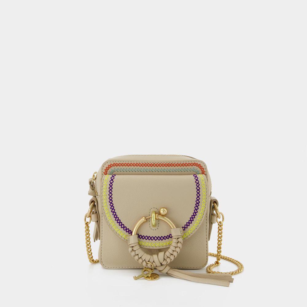 SEE BY CHLOÉ JOAN CAMERA BAG - SEE BY CHLOE - CEMENT BEIGE - LEATHER