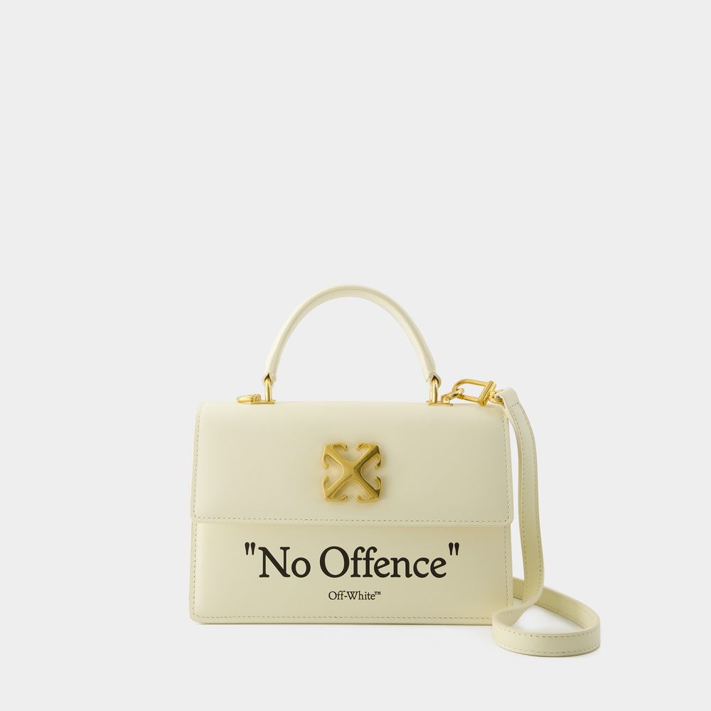 Shop Off-white Sac Jitney 1.4 - Off White - Cuir - Beige/noir