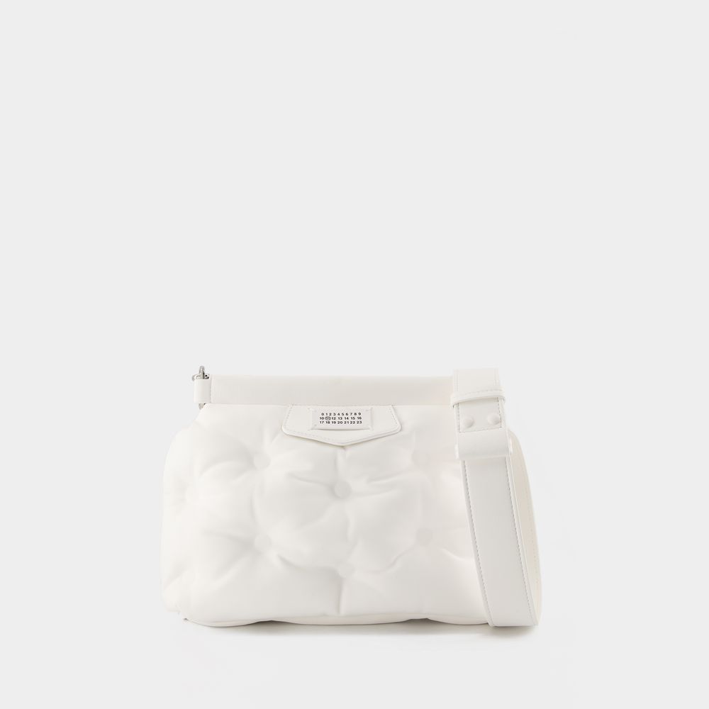Maison Margiela Small Glam Slam Classique Bag In White