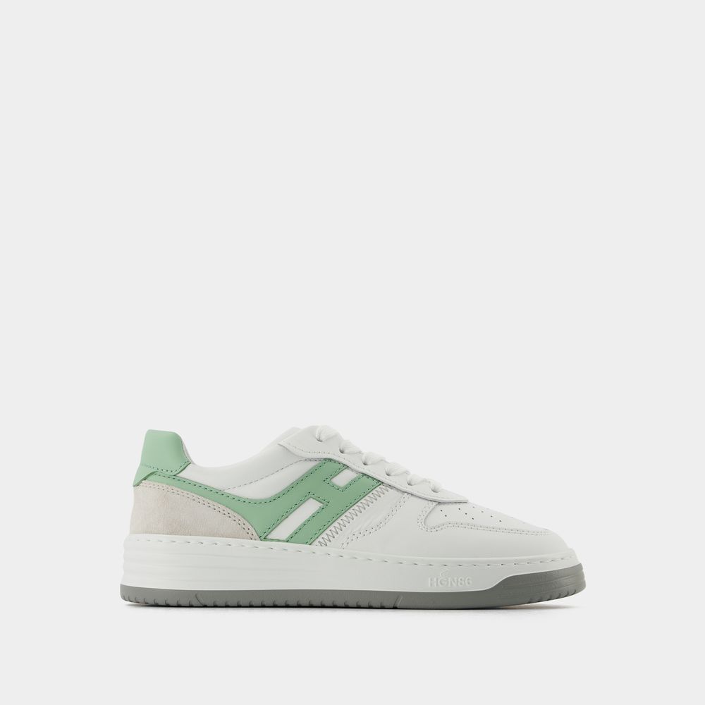 Hogan Sneakers H630 Greywhitegreen In White