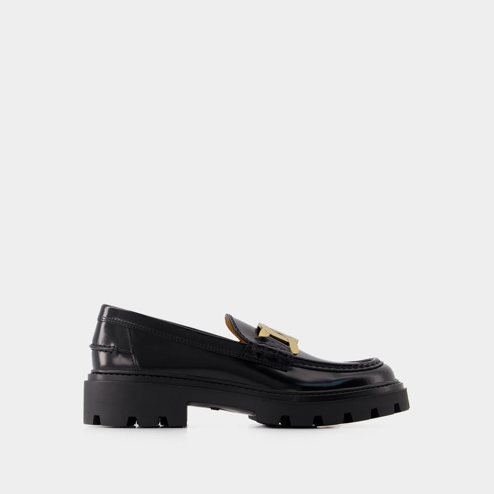 Shop Tod's Mocassins Gomma Pesante -  - Cuir - Noir In Black