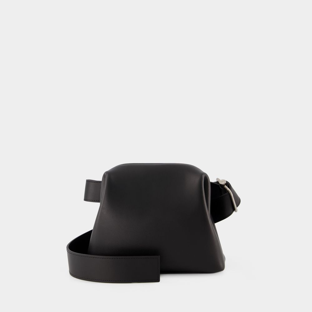 Osoi Mini Brot Leather Shoulder Bag In Black