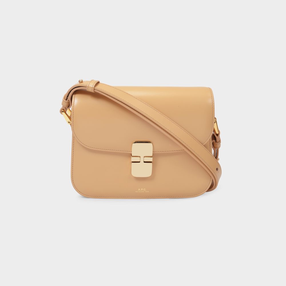 Click to view more detailed imagery on our partner's website A.p.c. Grace Small Bag In Beige (beige)