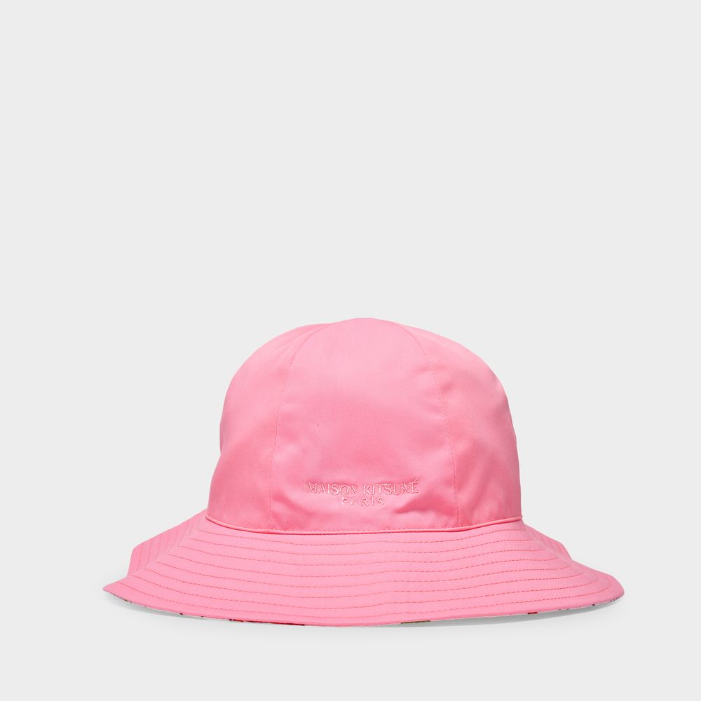 Reversible Fox-print Bucket Hat 