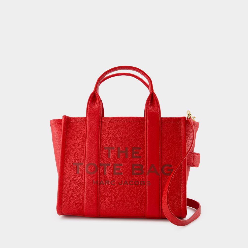 Shop Marc Jacobs The Small Tote -  - Cuir - Rouge In Red