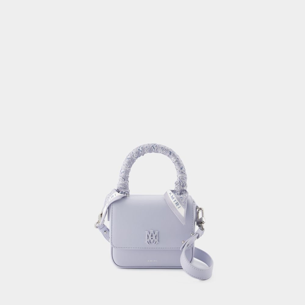 Shop Amiri Bandana Micro Handtasche -  - Leder - Grau In Grey