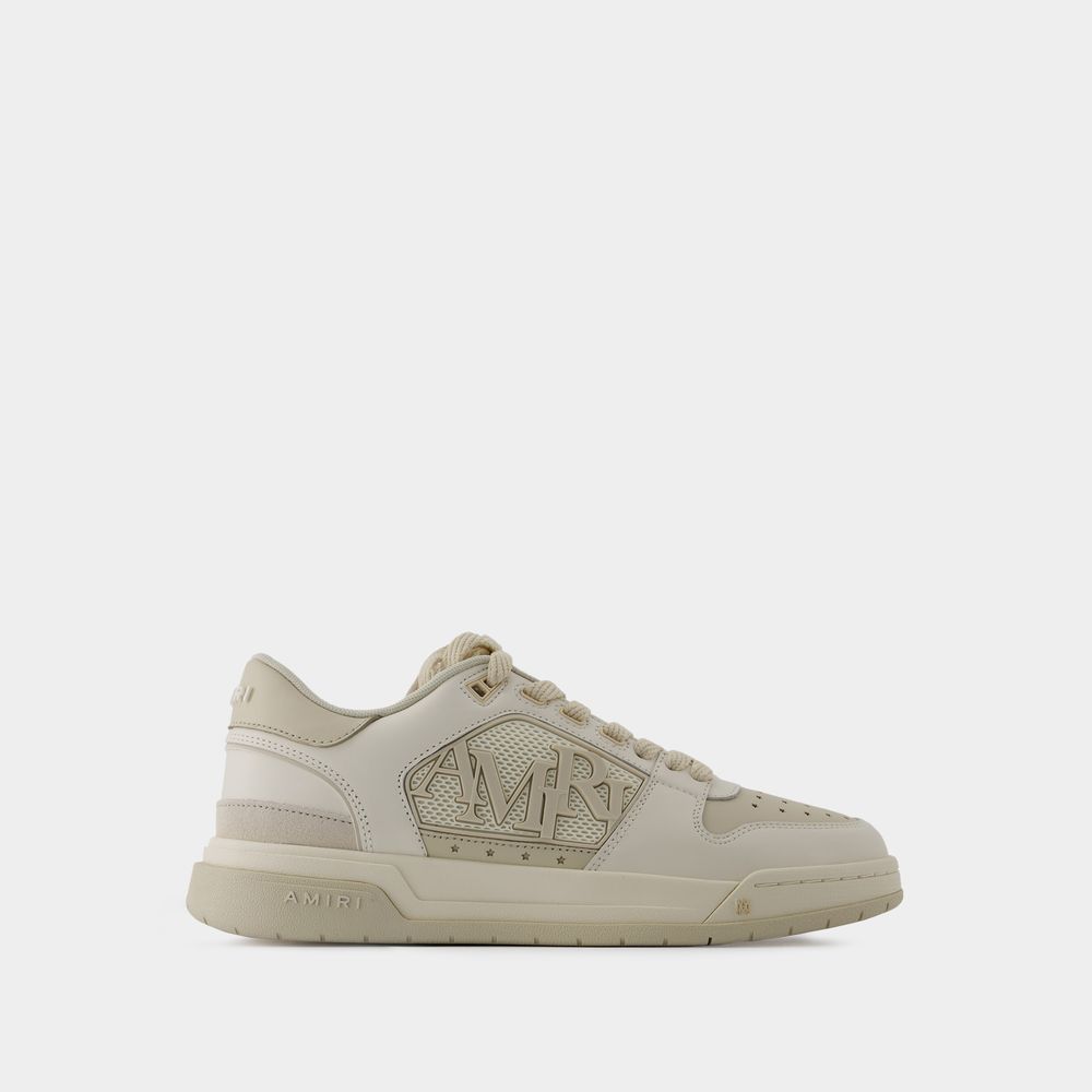Shop Amiri Classic Low Sneakers -  - Leather - Beige