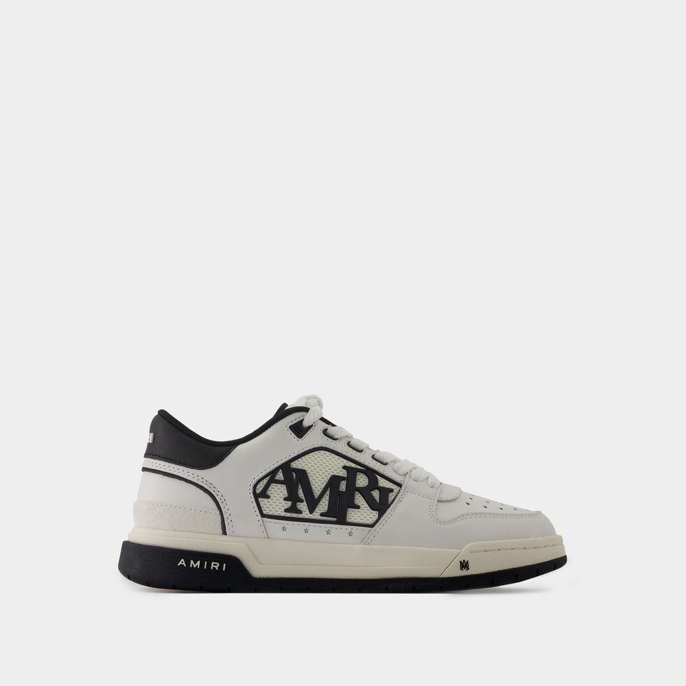 Shop Amiri Classic Low Sneakers -  - Leather - White/black