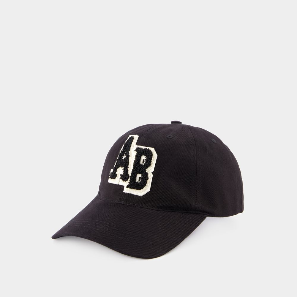 ANINE BING JEREMY LETTERMAN CAP - ANINE BING - COTTON - BLACK 