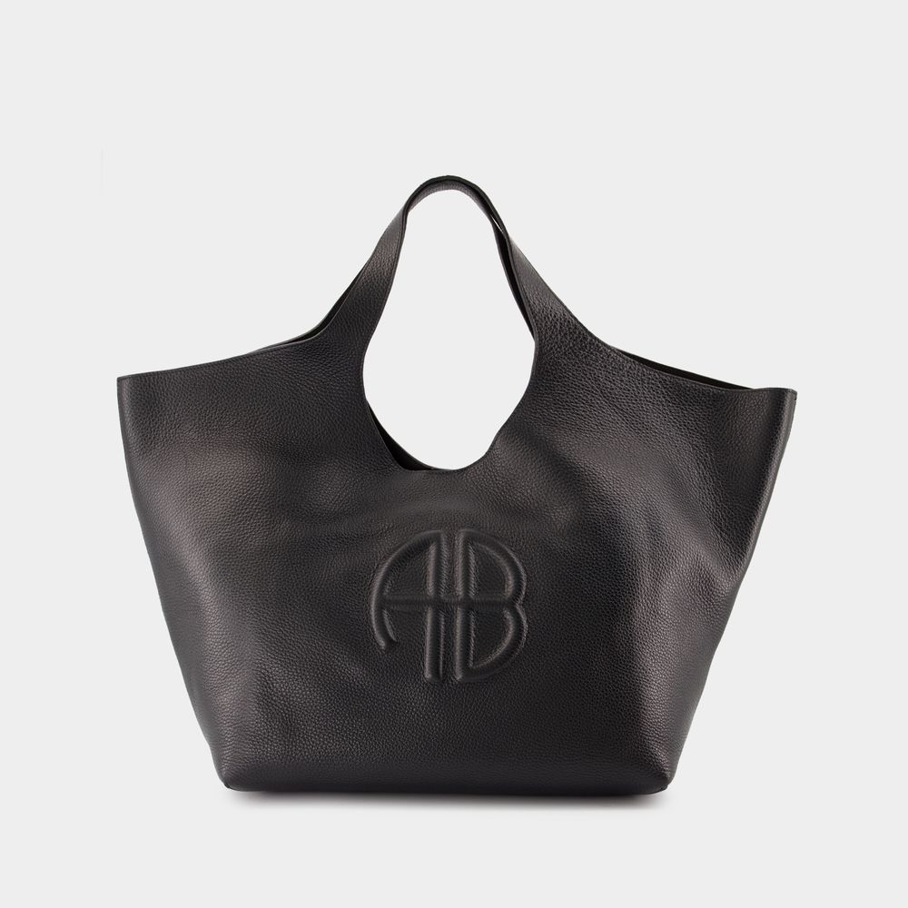 Shop Anine Bing Lili Shopper Bag -  - Leather - Black