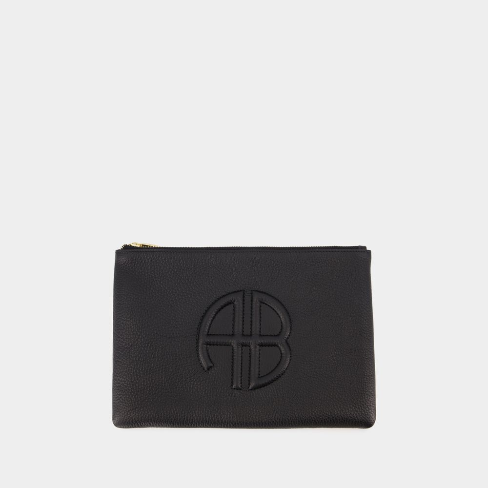 Anine Bing Pochette Lili - - Cuir - Noir In Black
