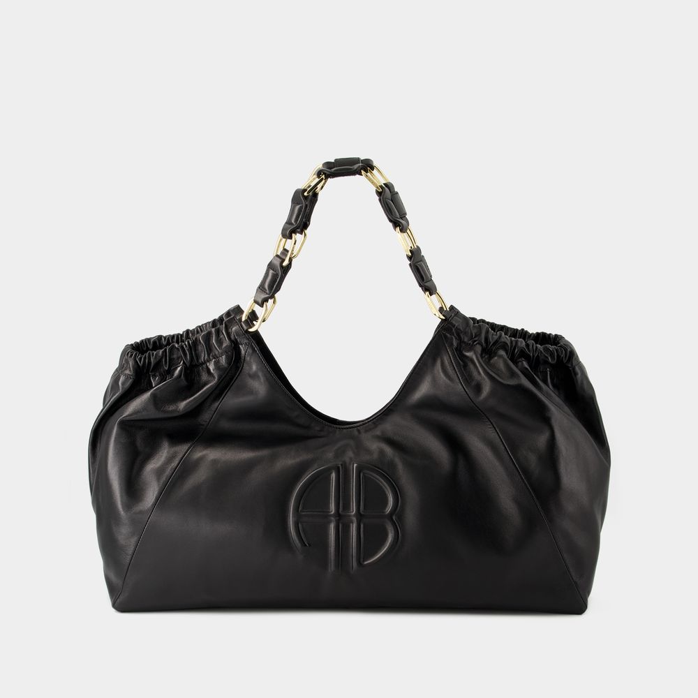 Shop Anine Bing Kate Shopper Bag - - Leather - Black