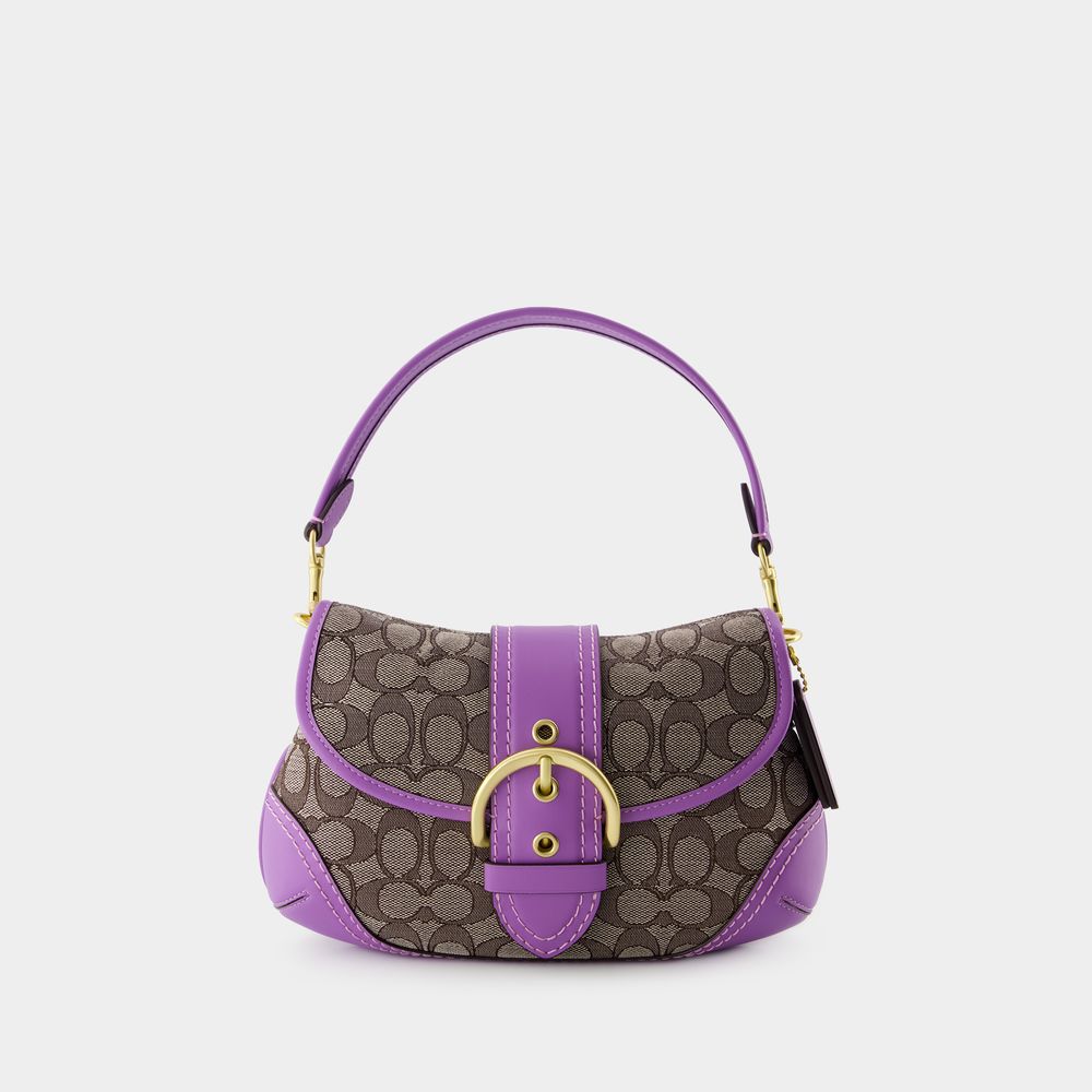 Shop Coach Soho Hobo Bag -  - Leather - Purple