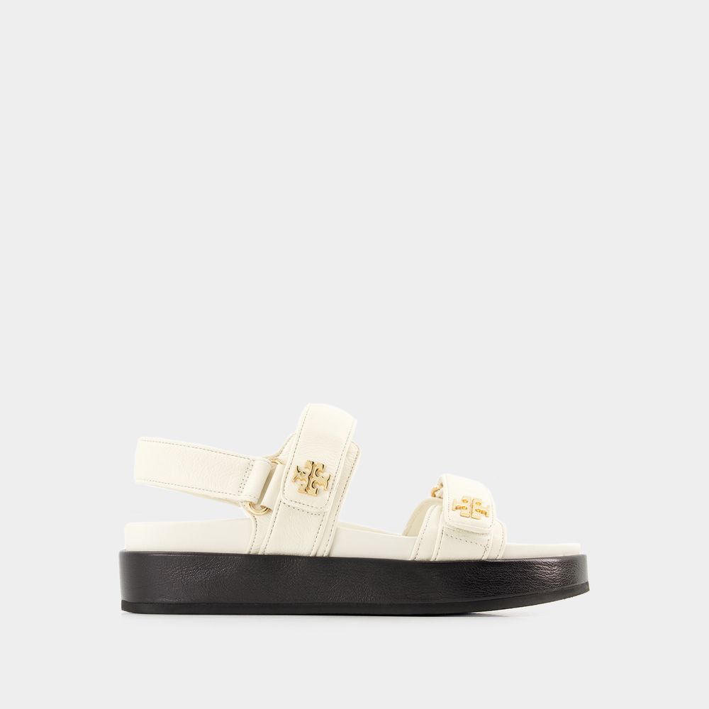 Shop Tory Burch Kira Sport Sandals -  - Leather - New Ivory In White