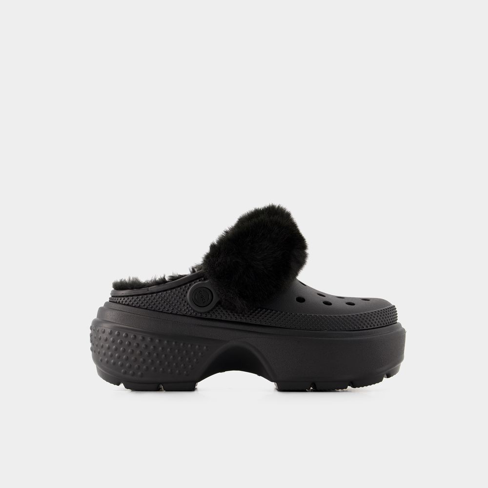 Shop Crocs Stomp Lined Mules -  - Thermoplastic - Black