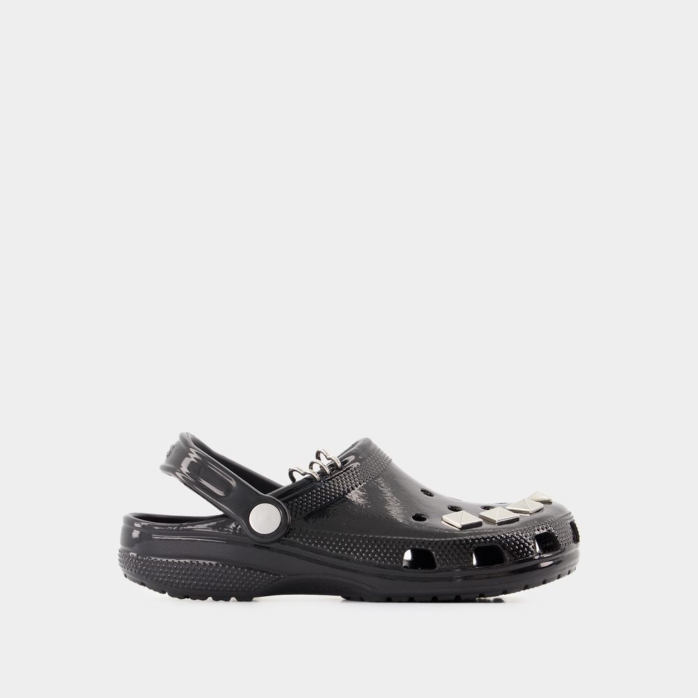 Shop Crocs Sandales Classic Studded -  - Synthétique - Noir In Black