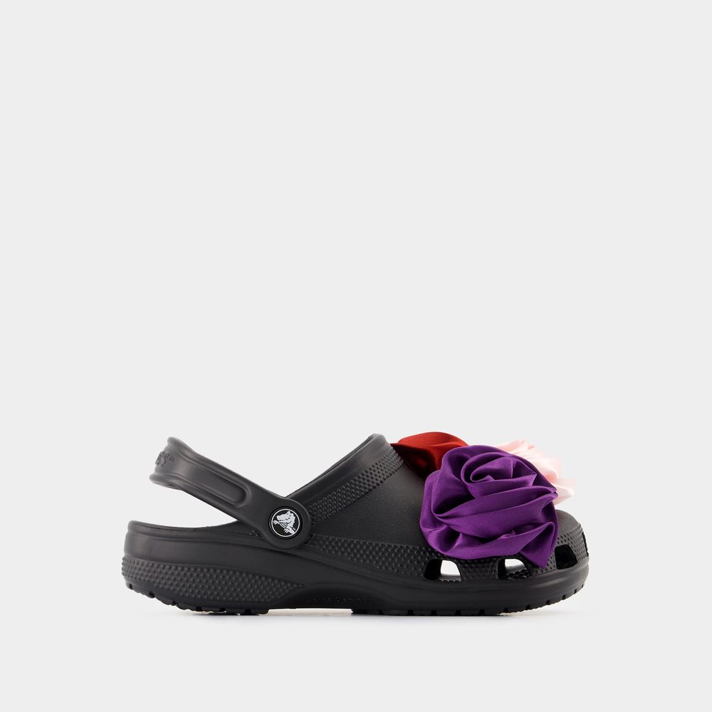 CROCS SANDALES CLASSIC ROSETTE - CROCS - SYNTHÉTIQUE - NOIR 