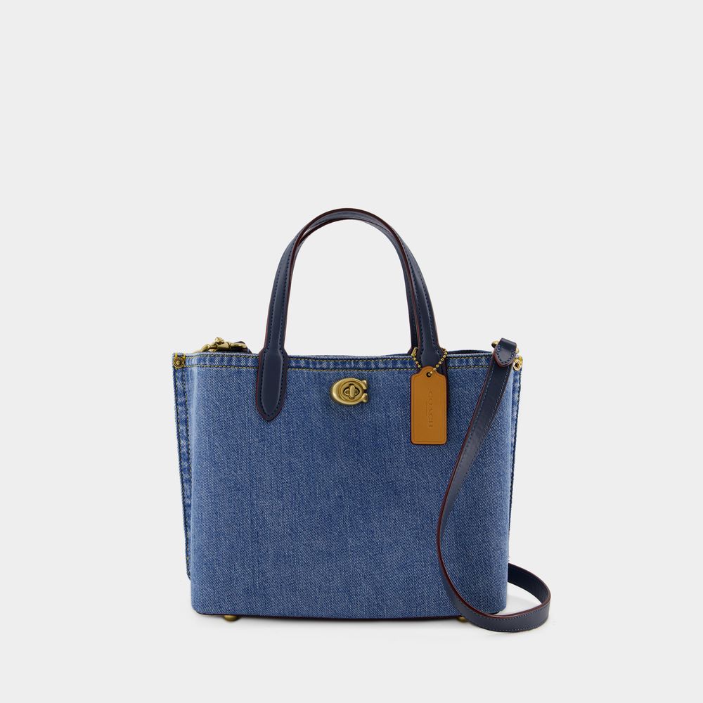 Shop Coach Einkaufstasche Willow 24 -  - Leinwand - Blau In Blue