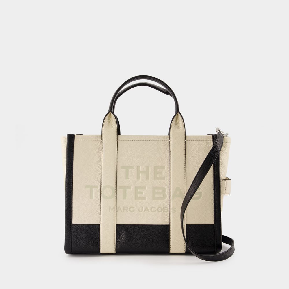 MARC JACOBS THE MEDIUM TOTE - MARC JACOBS - CUIR - IVOIRE 