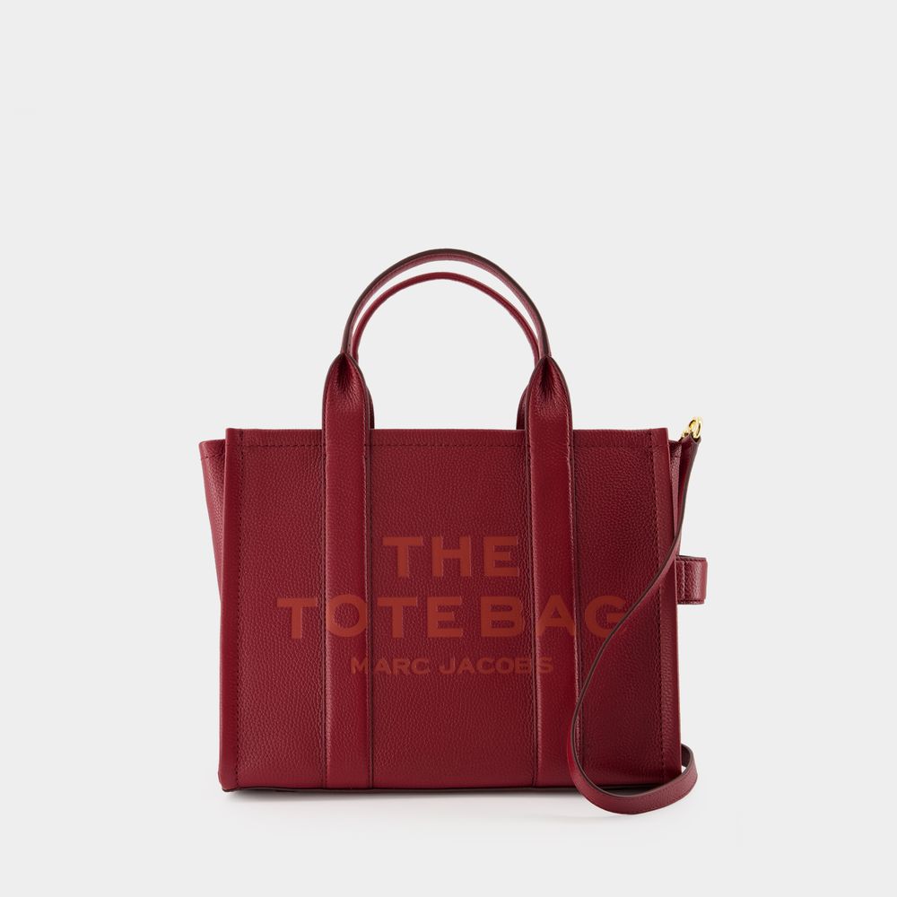 Shop Marc Jacobs The Medium Tote -  - Cuir - Rouge In Red