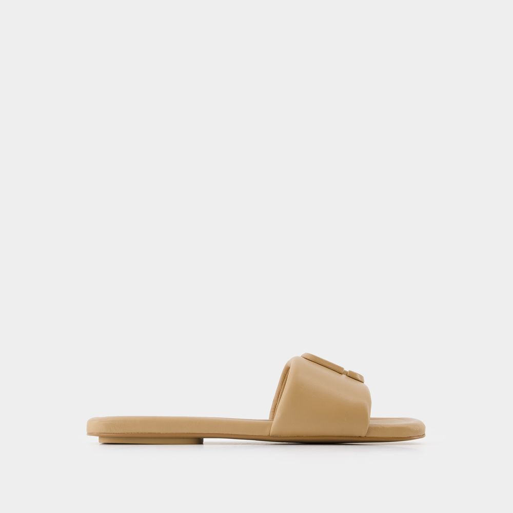 Marc Jacobs The J Marc Square-toe Sandals In Beige