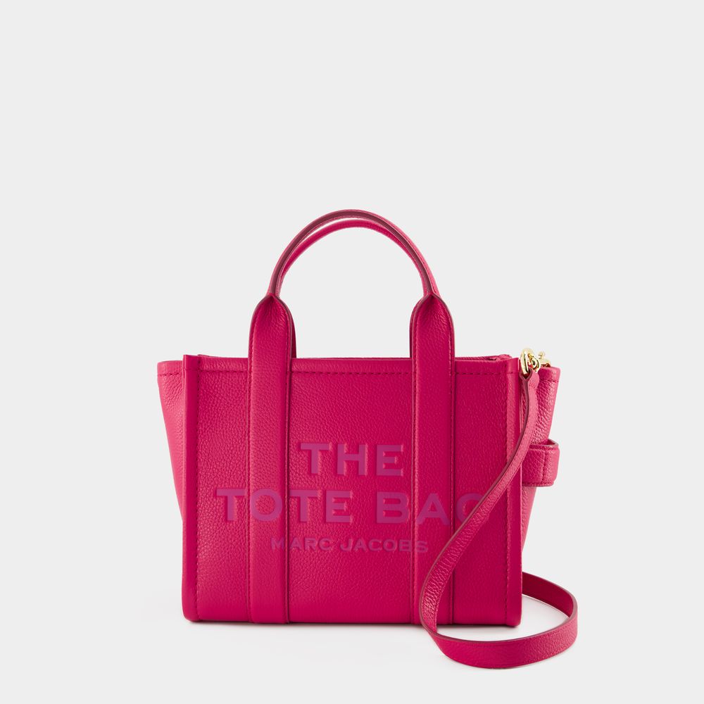 Shop Marc Jacobs The Small Tote -  - Leather - Pink