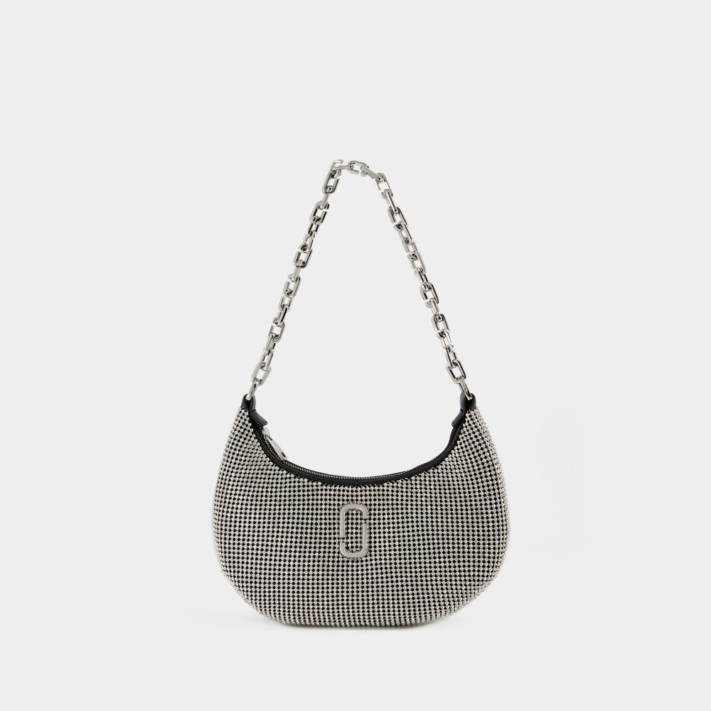 Shop Marc Jacobs The Small Curve Shoulder Bag -  - Mesh - Silver In Neutral