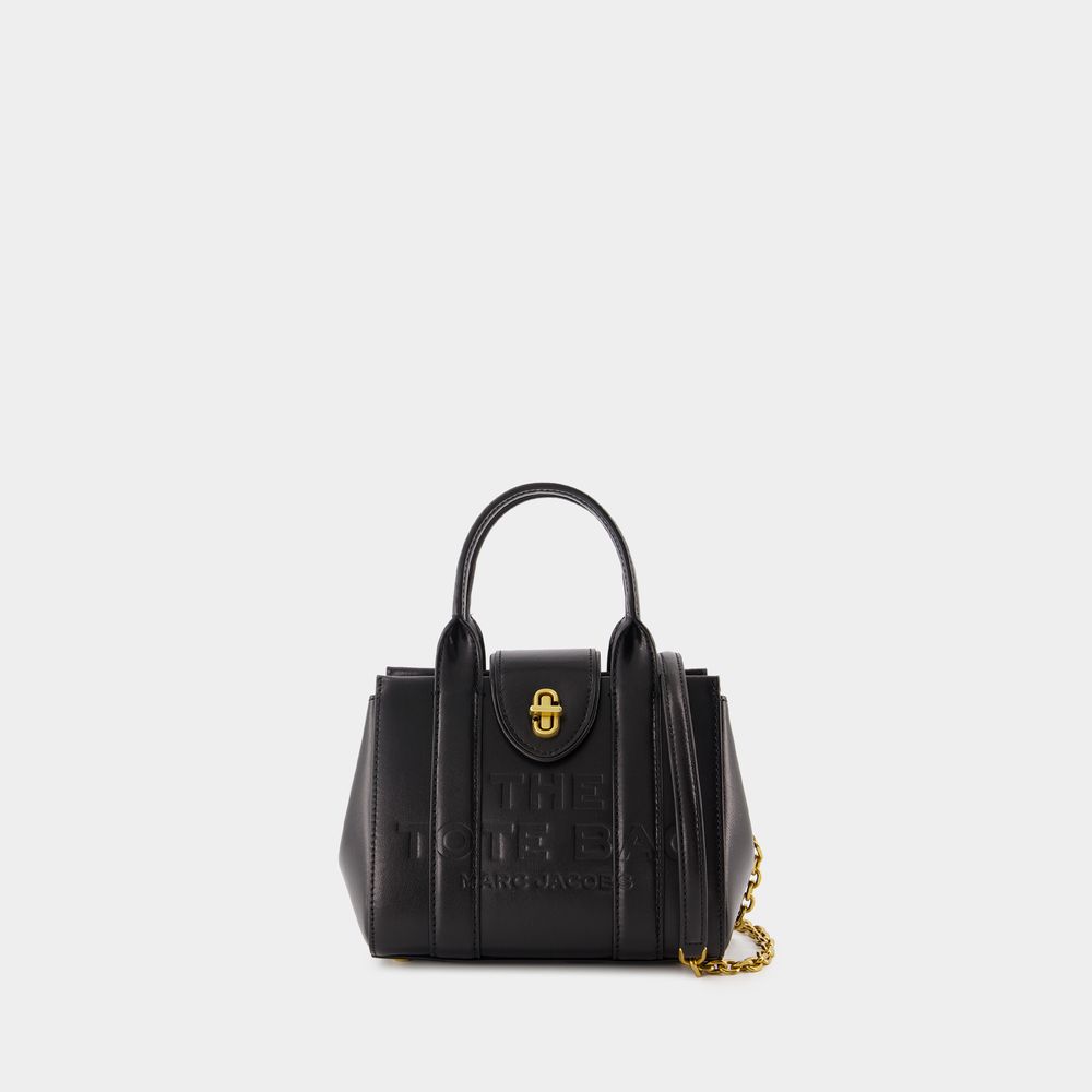 Shop Marc Jacobs The Mini Tote -  - Cuir - Noir In Black