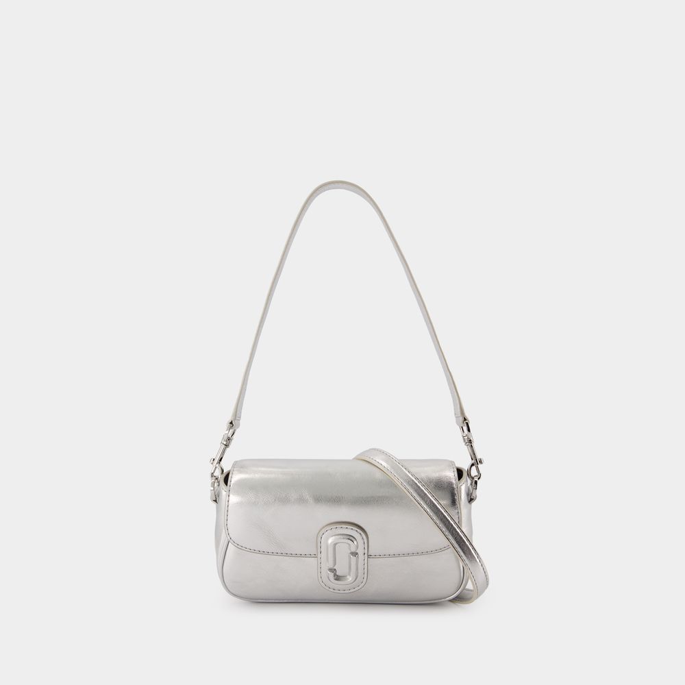 Shop Marc Jacobs The Small Shoulder Bag -  - Cuir - Argenté In Silver