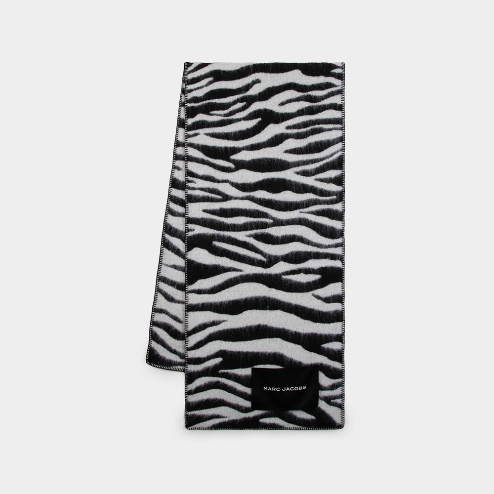 Shop Marc Jacobs Écharpe Zebra -  - Laine - Noir In Black