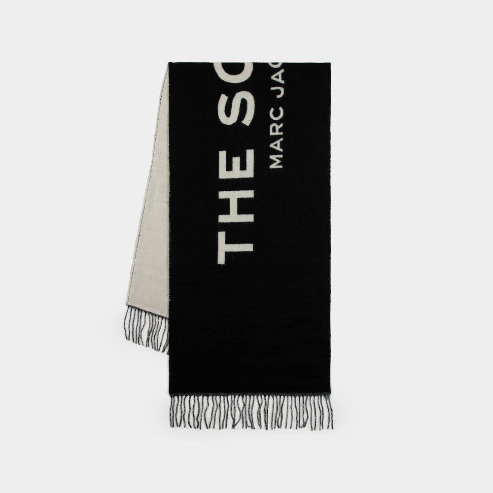 Shop Marc Jacobs The Scarf -  - Laine - Noir In Black