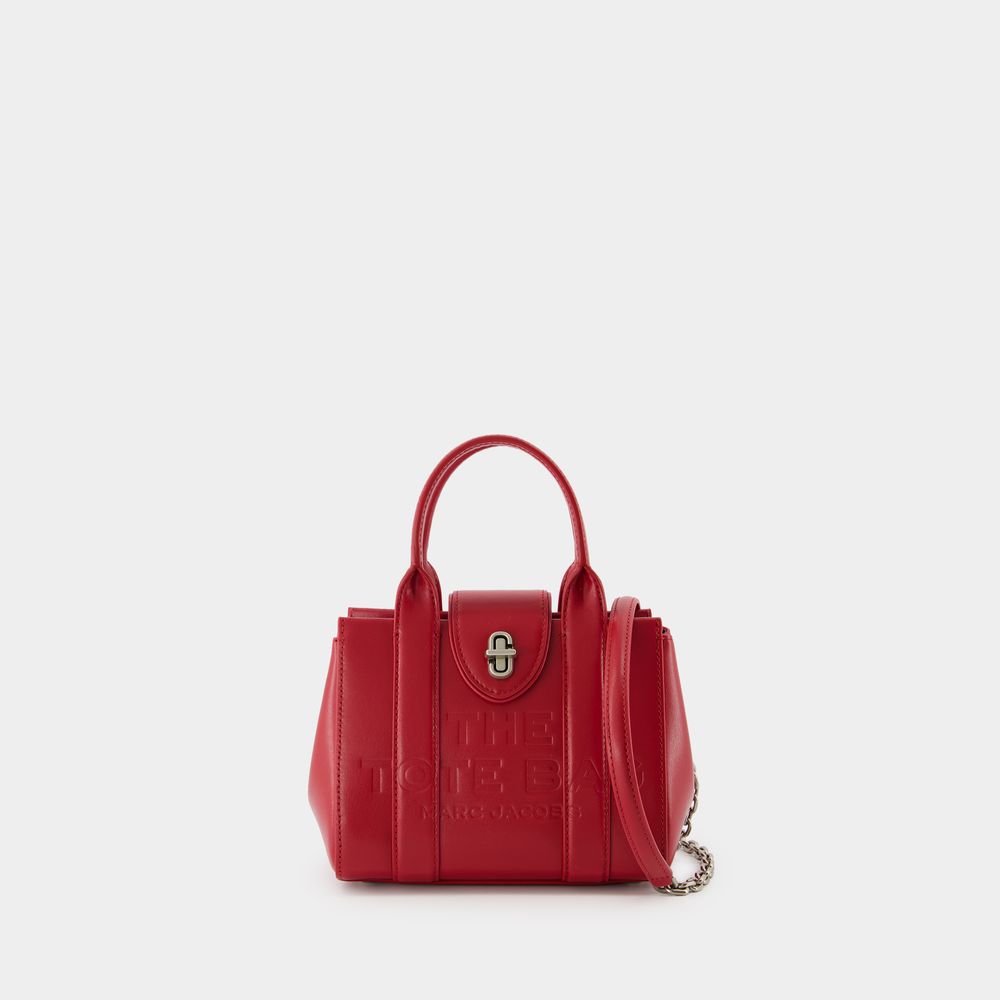 Shop Marc Jacobs The Mini Tote -  - Cuir - Rouge In Red