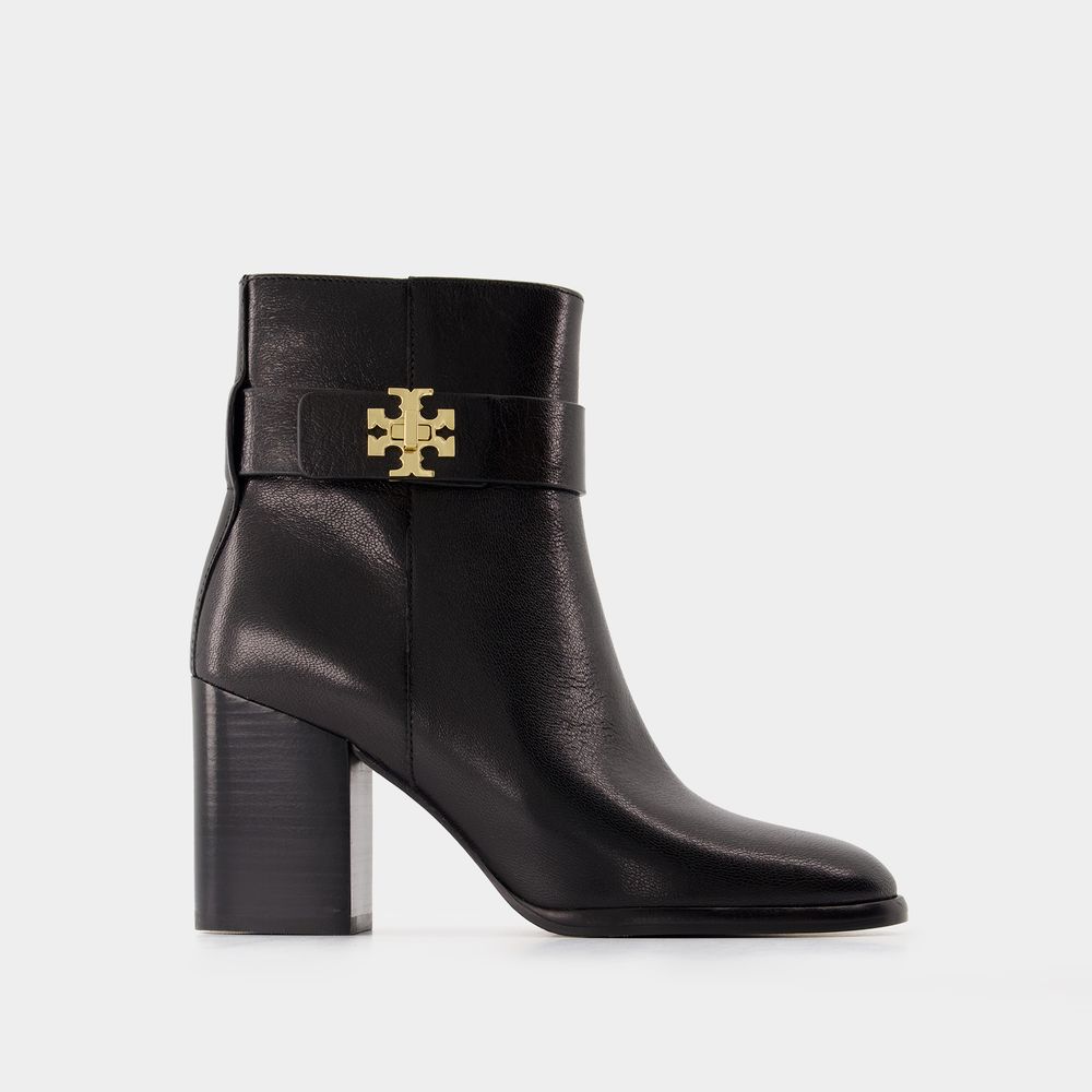 Shop Tory Burch Bottines T-lock -  - Cuir - Noir In Black