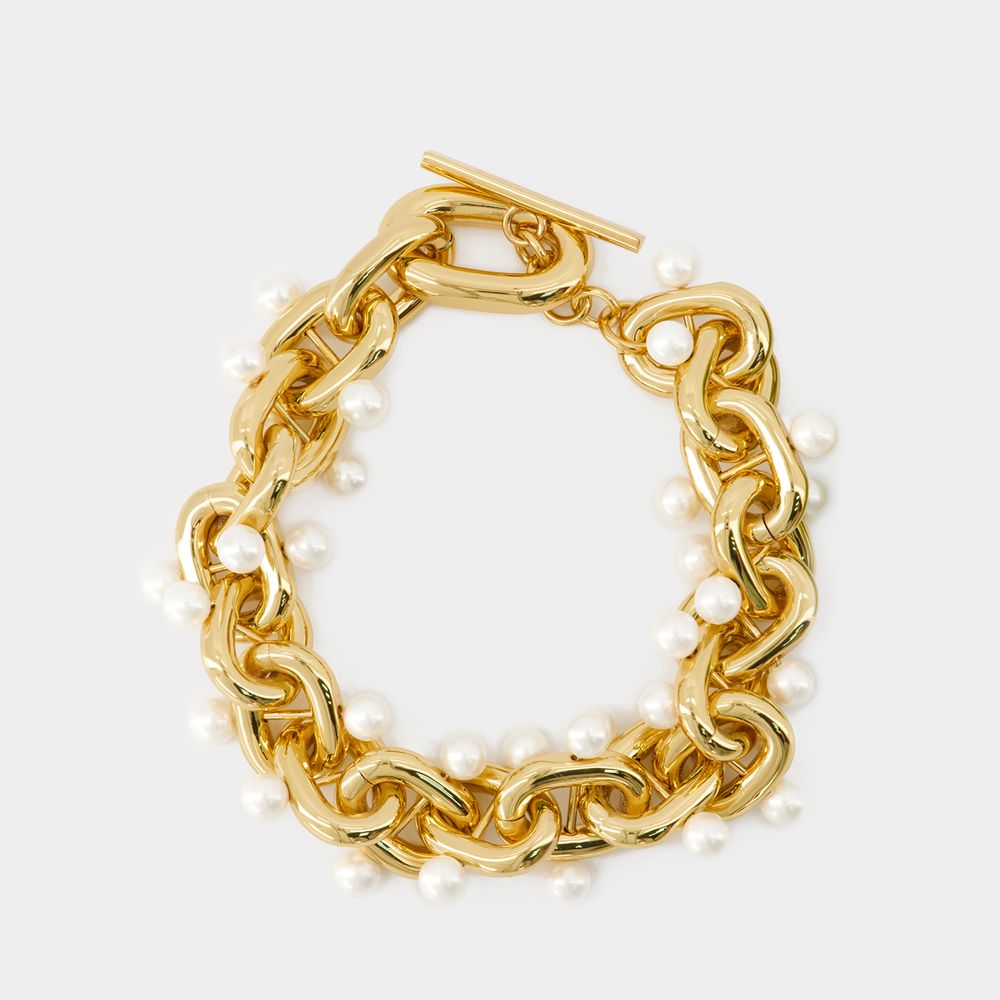 Rabanne Xl Link Neck Halsband - Paco  - Vergoldet In Gold