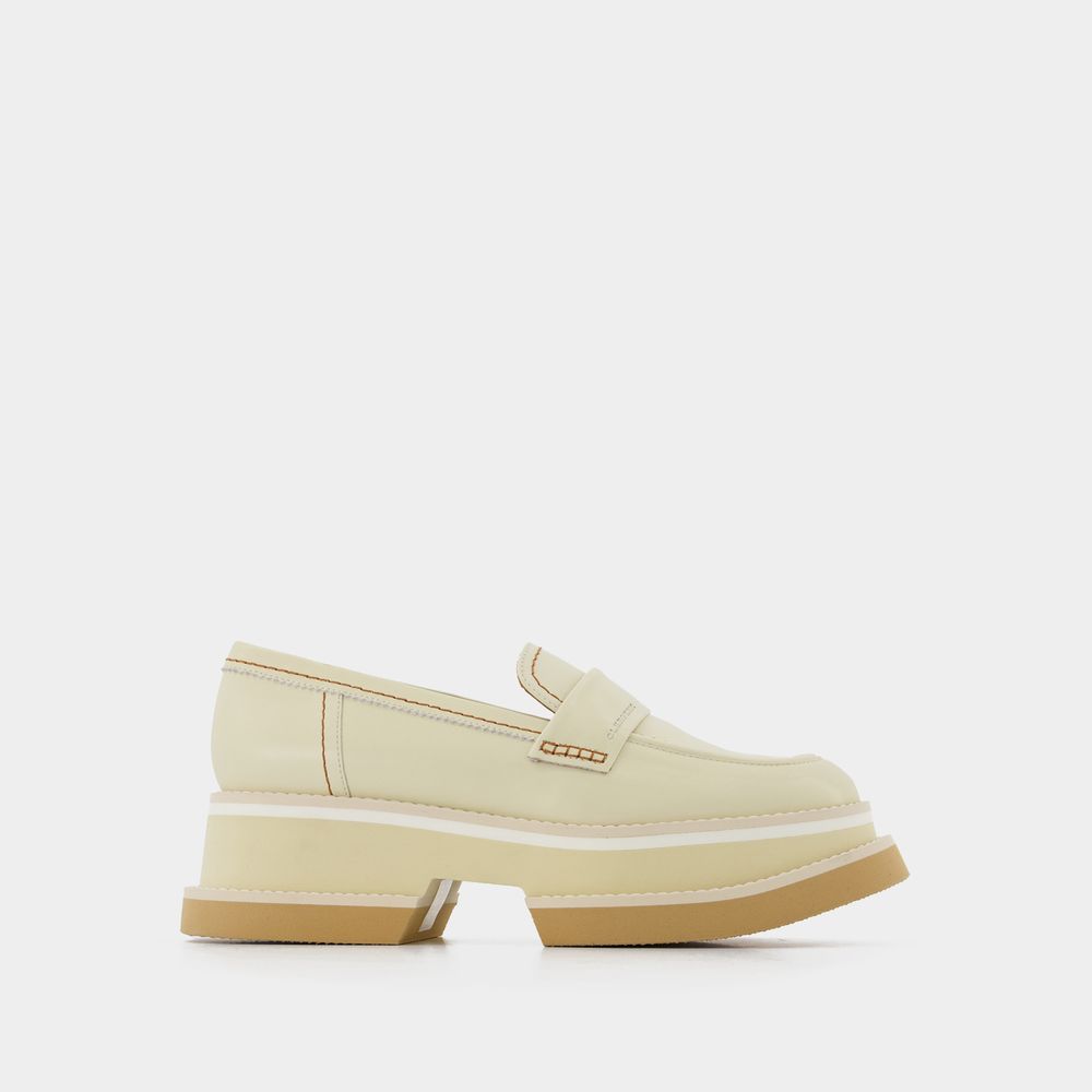 Shop Clergerie Banelsp Flat Shoes -  - White - Leather