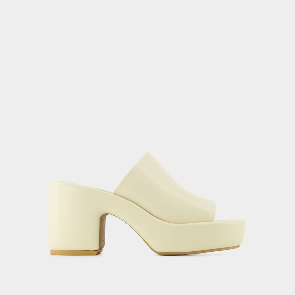 Shop Clergerie Dodie Sandals -  - Yellow - Leather
