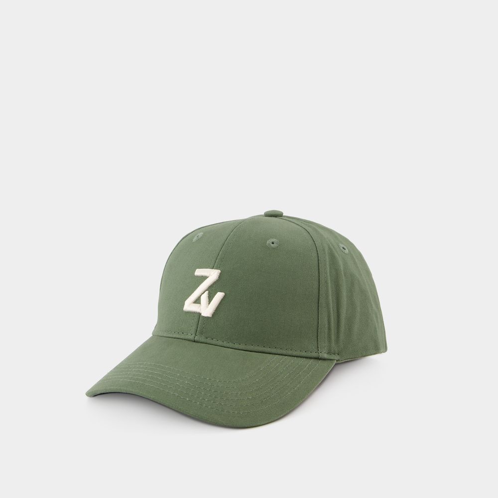 Shop Zadig & Voltaire Klelia Zv Initiale Cap -  - Cotton - Khaki