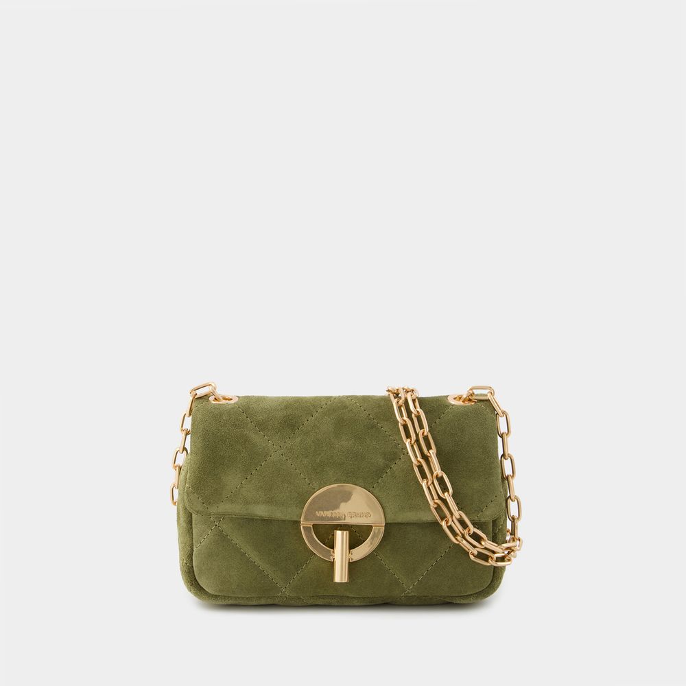 Shop Vanessa Bruno Nano Moon Bag -  - Leather - Khaki