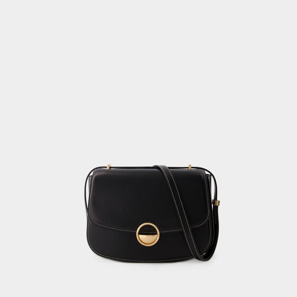 Shop Vanessa Bruno Flap Bag -  - Leather - Black