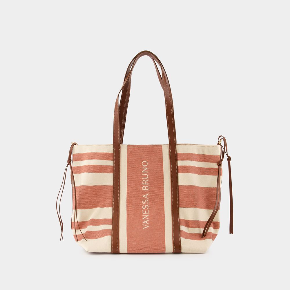 Vanessa Bruno Gm Shopper Bag - - Cotton - Brown In Brown