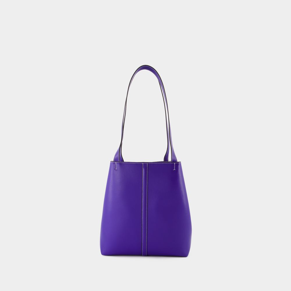 Shop Vanessa Bruno Tote Pm Shopper Bag -  - Leather - Blue